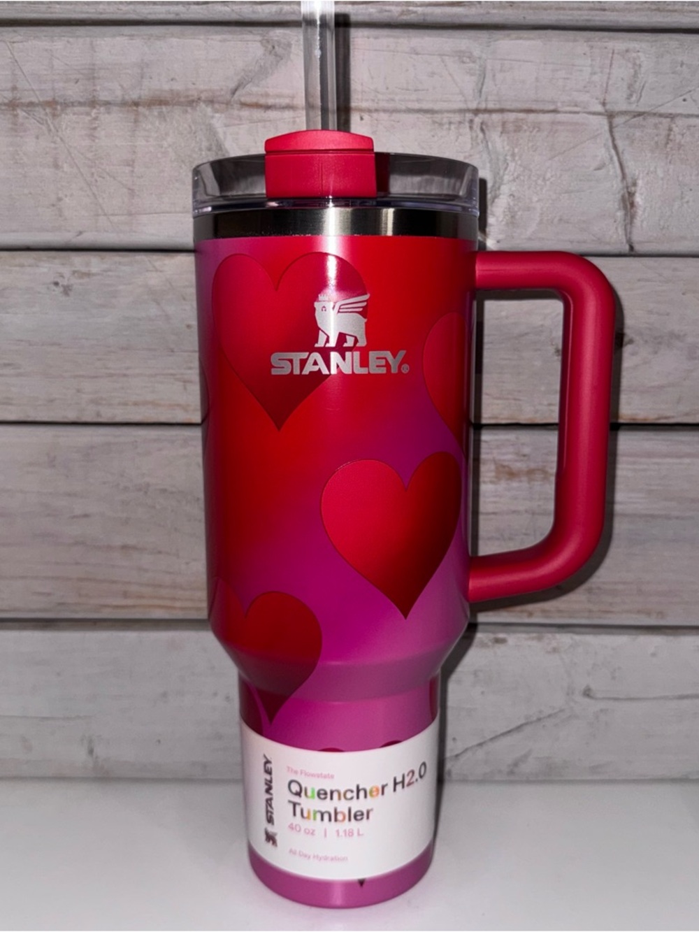 Stanley x Target 40oz Quencher - Rouge Heart Gradient - Valentines NWT Release